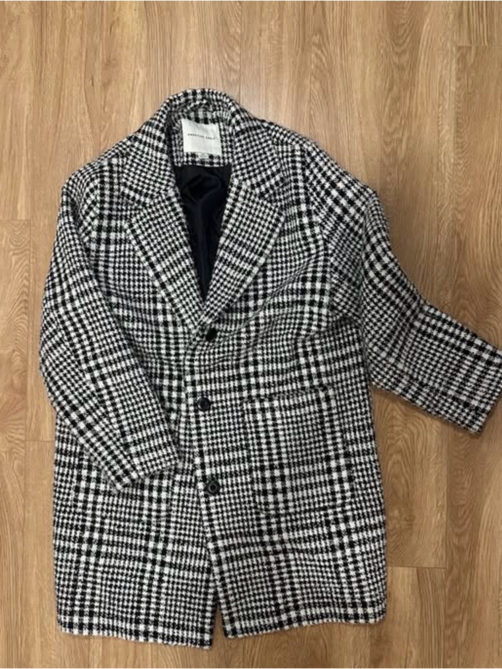 Black & White Houndstooth Blazer